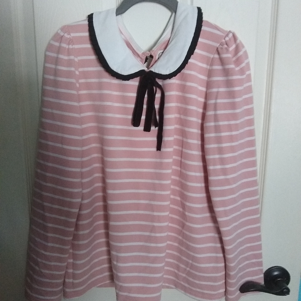 Joanie collared long sleeved top